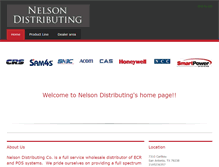 Tablet Screenshot of nelsondistributing.com